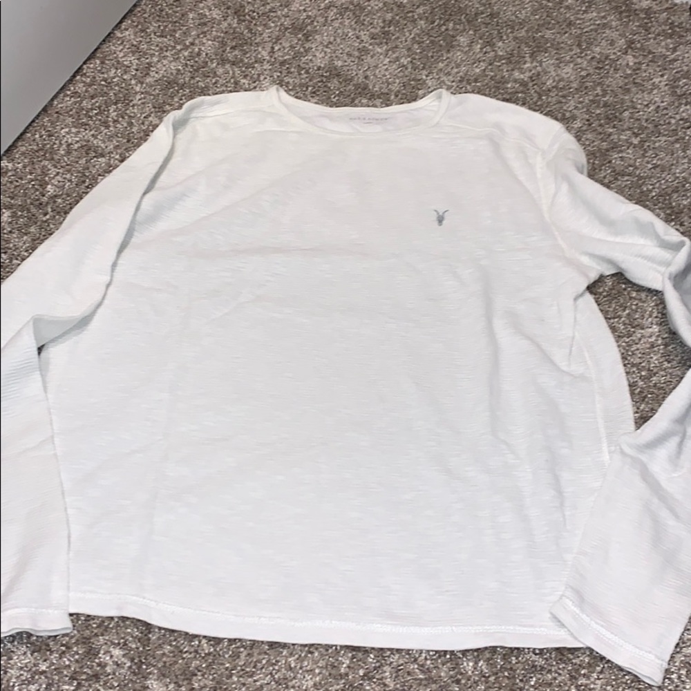 All Saints Men’s Long-Sleeve Waffle T